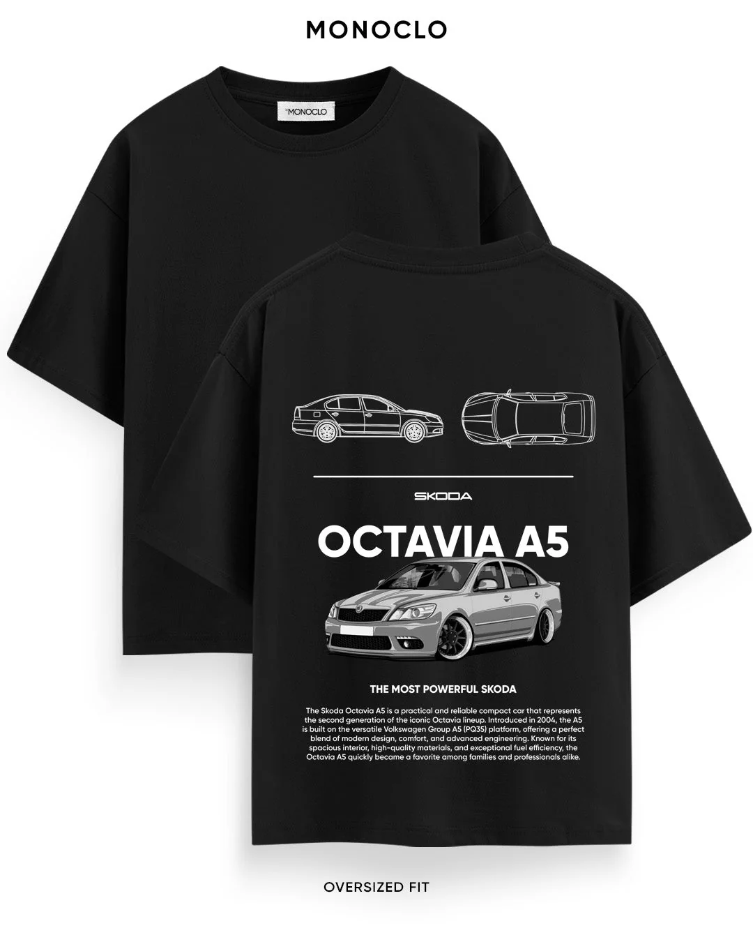 T-shirt Rockinstone Skoda Octavia A5 Monoclo (s)