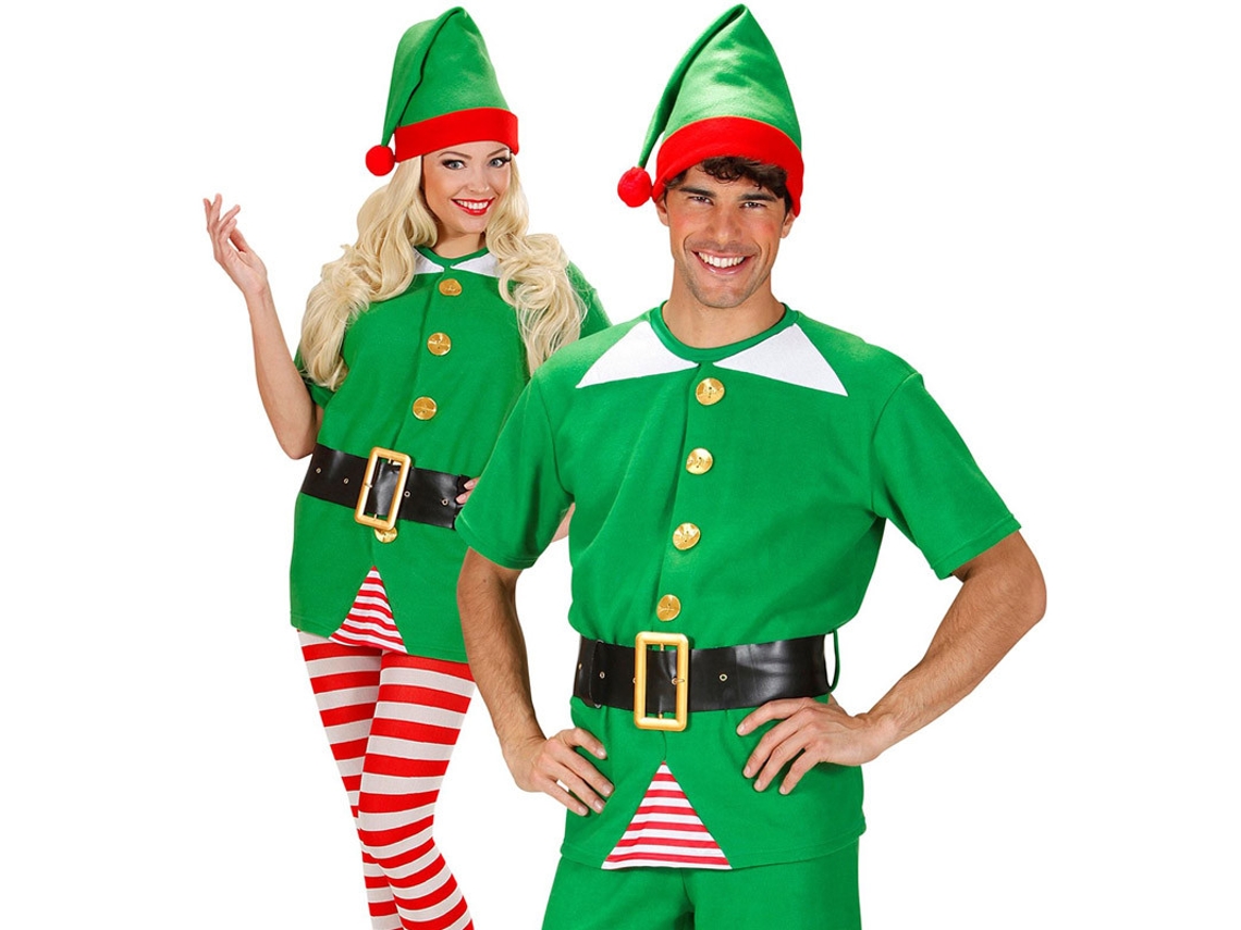 Fato Unisexo WIDMANN Duende de Pai Natal Sem Calças (Tam.: M)