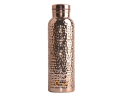 Frasco de cobre Brilvibera de 100ml para Ayurveda com escova de limpeza inclusa.