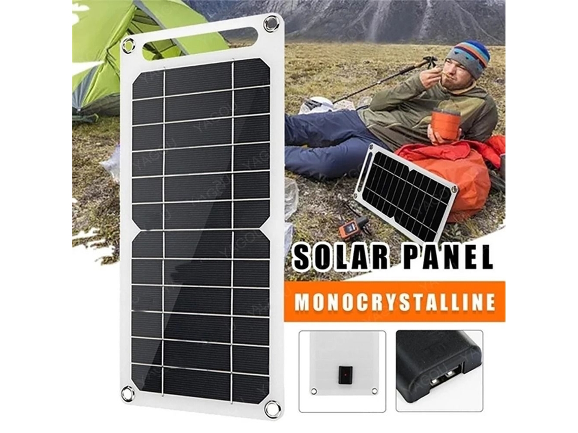 Painel Solar de 15 W com Duas Portas Usb, Dc e Controlador com S/MARCA