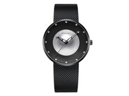 Relógio Masculino de Quartzo com Pulseira de Aço Inoxidável Resistente À Água Biden Personality