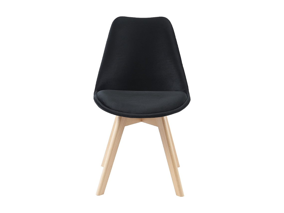 2 Cadeiras VENTE-UNIQUE.PT (49 x 58 x 82 - Veludo - Preto)