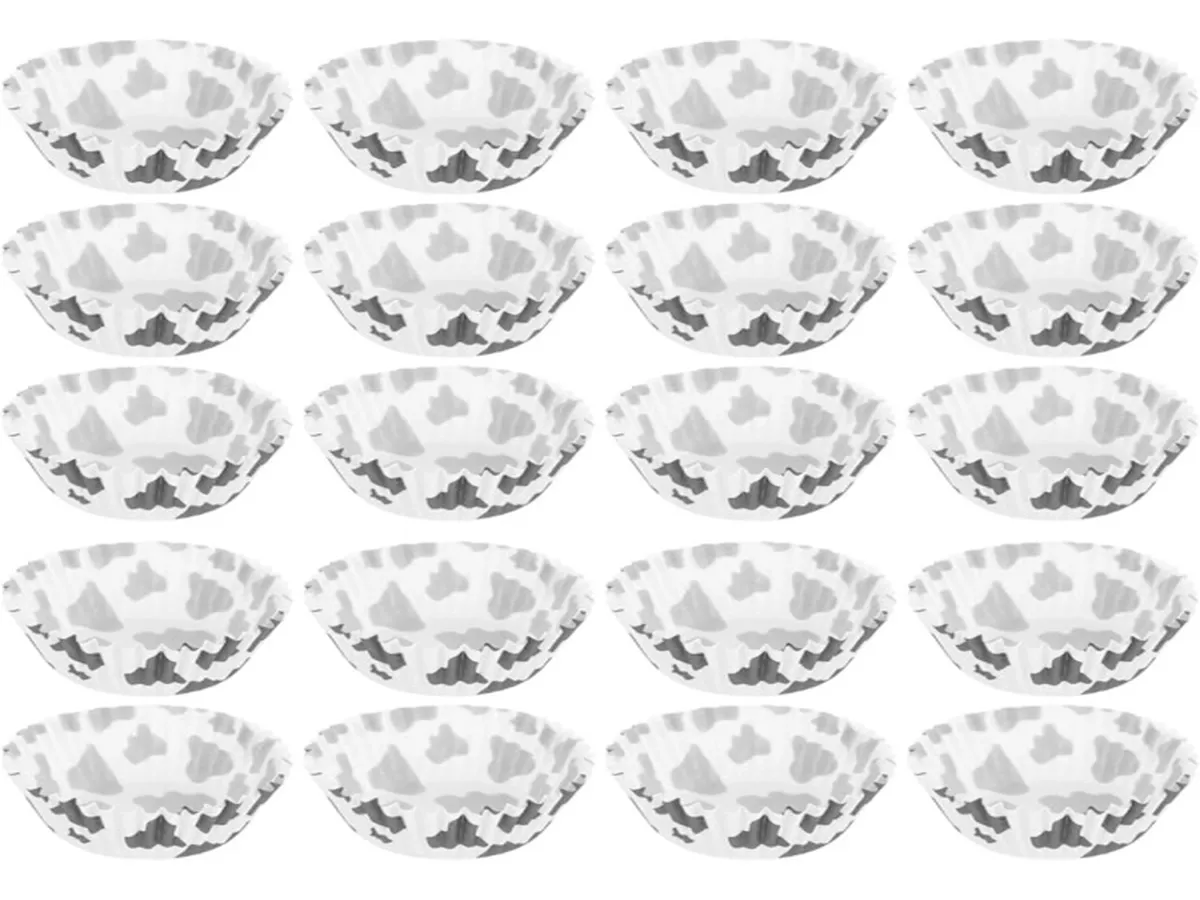 Formas para muffins Lurelia, 200 unidades, vaca, para muffins e cupcakes.