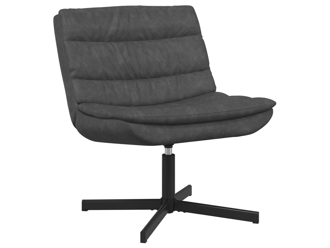 Vidaxl Cadeira Giratória Preto 63 X 75 X 76 Cm Pu Antigo