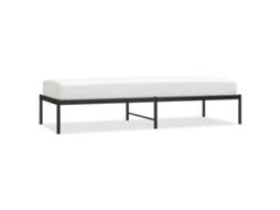 Bed Frame, Bed Frames Vidaxl Preto Aço (75 X 190 Cm)