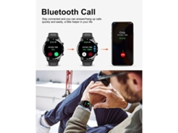 Smartwatches Masculino com Sms e Chamada Pressão Arterial de 1 32 Polegadas Smartwatches À Prova D'Água Ip67 YEMAESRE