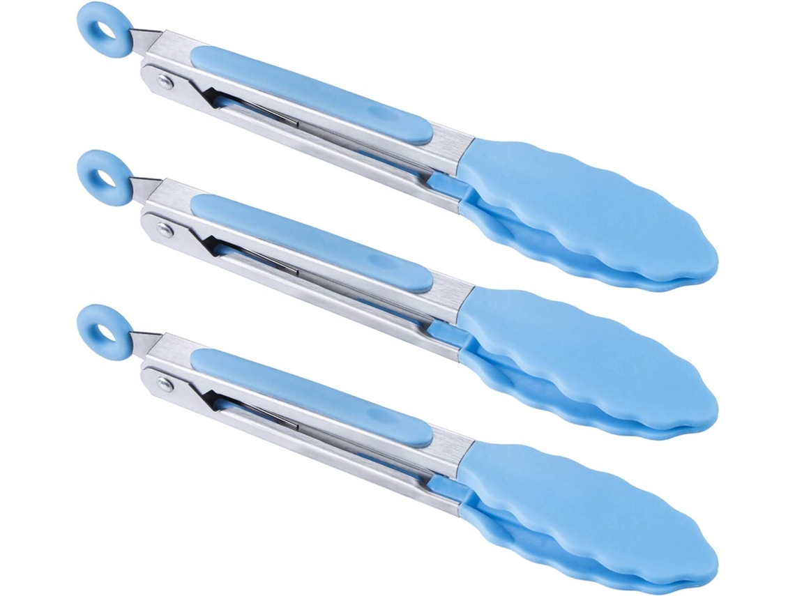 Pinça De Servir De Silicone Mini De 7 Polegadas