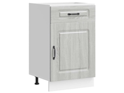 Kitchen Base Cabinet, Kitchen Base Cabinets Vidaxl Cinzeto Madeira Processada (n/a)