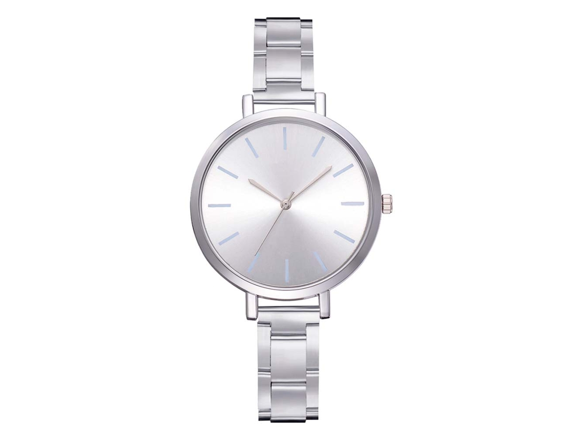 Relógio de Pulso Feminino Elegante de Quartzo com Pulseira de Bracelete Lvpai (branco)