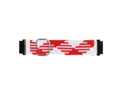 Cinta de Relógio Esportiva de Nylon para Fenix 5s/6s/7s Vermelho Branco S/MARCA