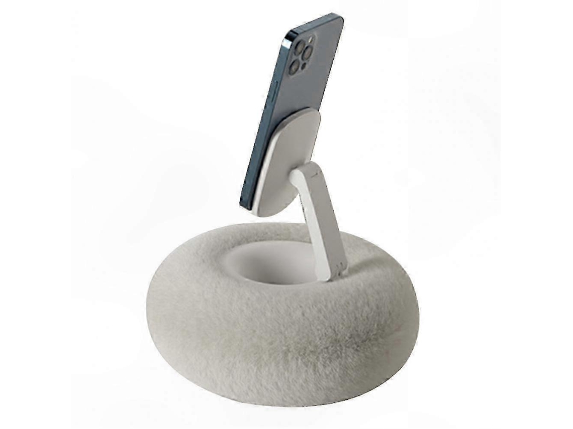 Almofada De Pelúcia Com Suporte Ajustável Para Celular, Ideal Para Mesa, Cama E Sofá