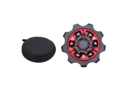 Brinquedo giratório de dedo Walshlxq com 6 contas de alumínio redondas, equipamento portátil para viagens, mesa e outros locais.