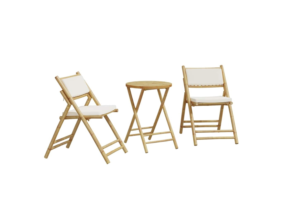 Bistro Set, Bistro Sets Vidaxl Marrom Bambu (n/a)