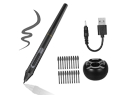 Lurelia, Caneta Stylus, 19,5×10,0×3,1 Cm, Preto, 8192 Níveis, 5080 Lpi, Compatível Bosto, Sem Bateria