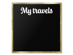 Magnetic Board My Travels For The Living Room Espelharte (50x50 Cm)