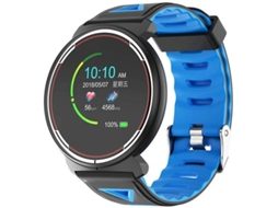 Smartwatch Android iOS Frequência Cardíaca Pressão Arterial Rastreador de Fitness IP68 Contador de Calorias Teste Bluetooth Bestvite (Azul)