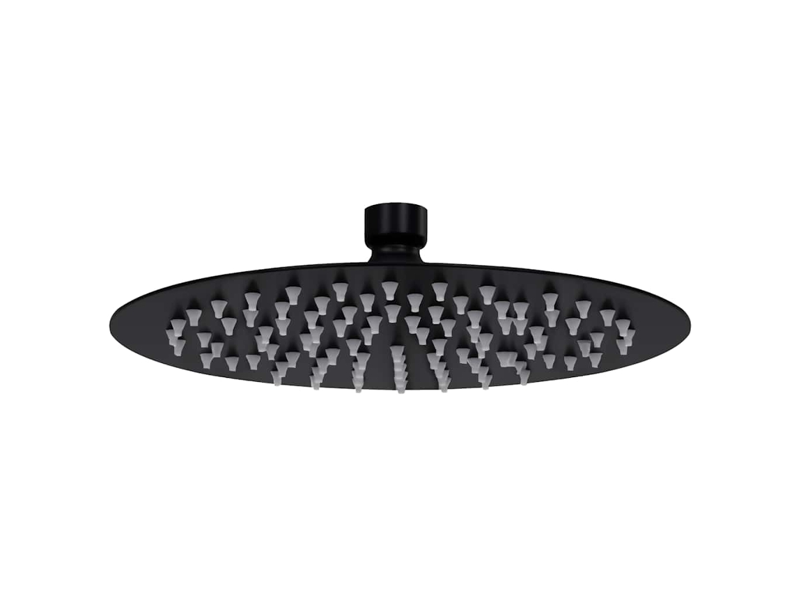 Shower Head, Shower Heads Vidaxl Preto Aço Inoxidável (ø 20 Cm)