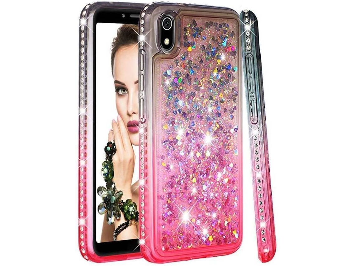 Capa Xiaomi Redmi 7A HONGWE. Rosa, Cinzento