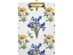 Prancheta de enfermagem com flores, amarelo, crisântemo, azul, plástico, treinamento automotivo