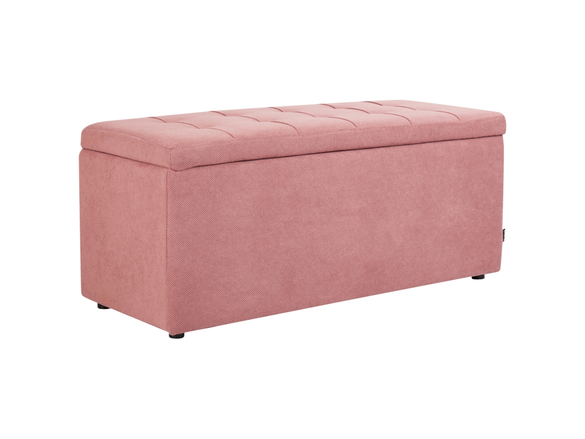 Repousa-pés BELIANI Orem de Poliéster Rosa 100x40x42