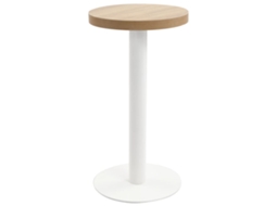 Vidaxl Mesa Bistrô 40 Cm Mdf Castanho-claro