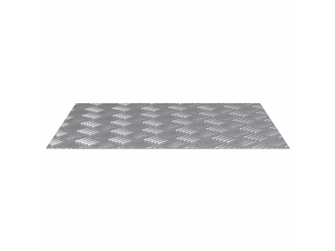 Vidaxl Degrau Retangular 4 Pcs Prateado 60 X 50 Cm Alumínio