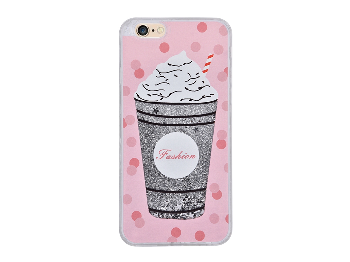 Capa LAXISCREED Iphone6/6s 4.7 Ice Cream Prata Branco
