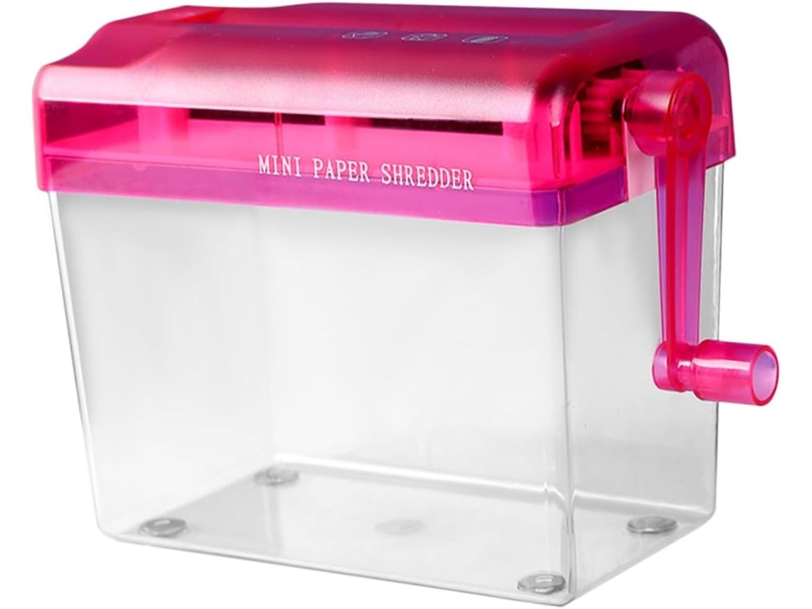 Destruidor De Documentos Manuel Compact Portable Mini Broyeur Résistant Pour Bureau École Et