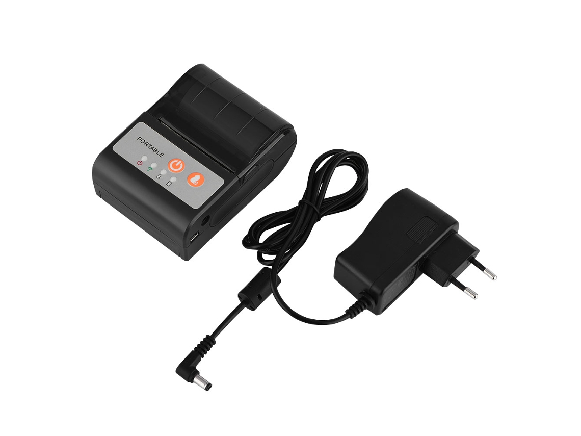 Impressora Portátil De Recibos Térmica (suporta Bluetooth E Usb, Compatível Com Android E Ios)