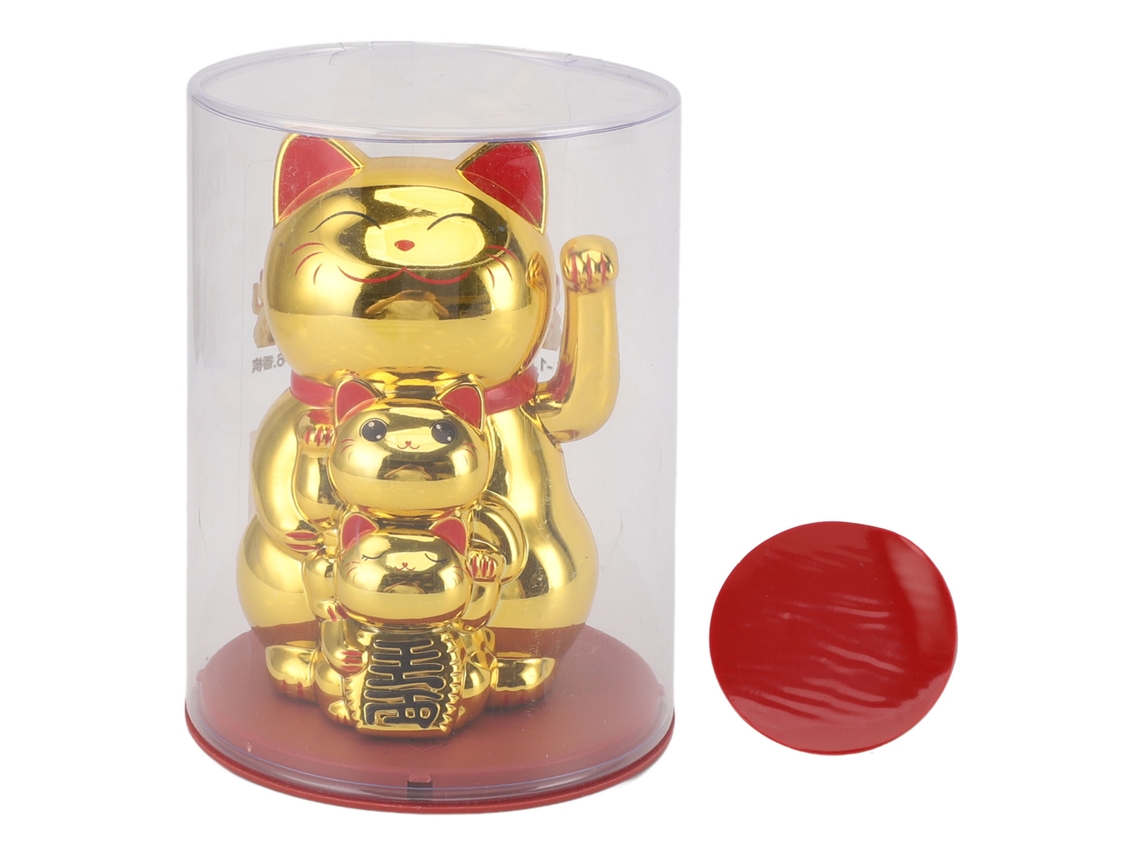 Gato Da Sorte Com Braço Mecânico 4.5in Decorativo Fengshui