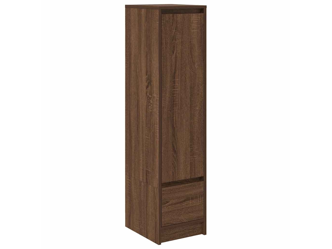 Aparador Alto Derivados de Madeira Carvalho Castanho MAISON EXCLUSIVE (29,5x34x119,5 cm)