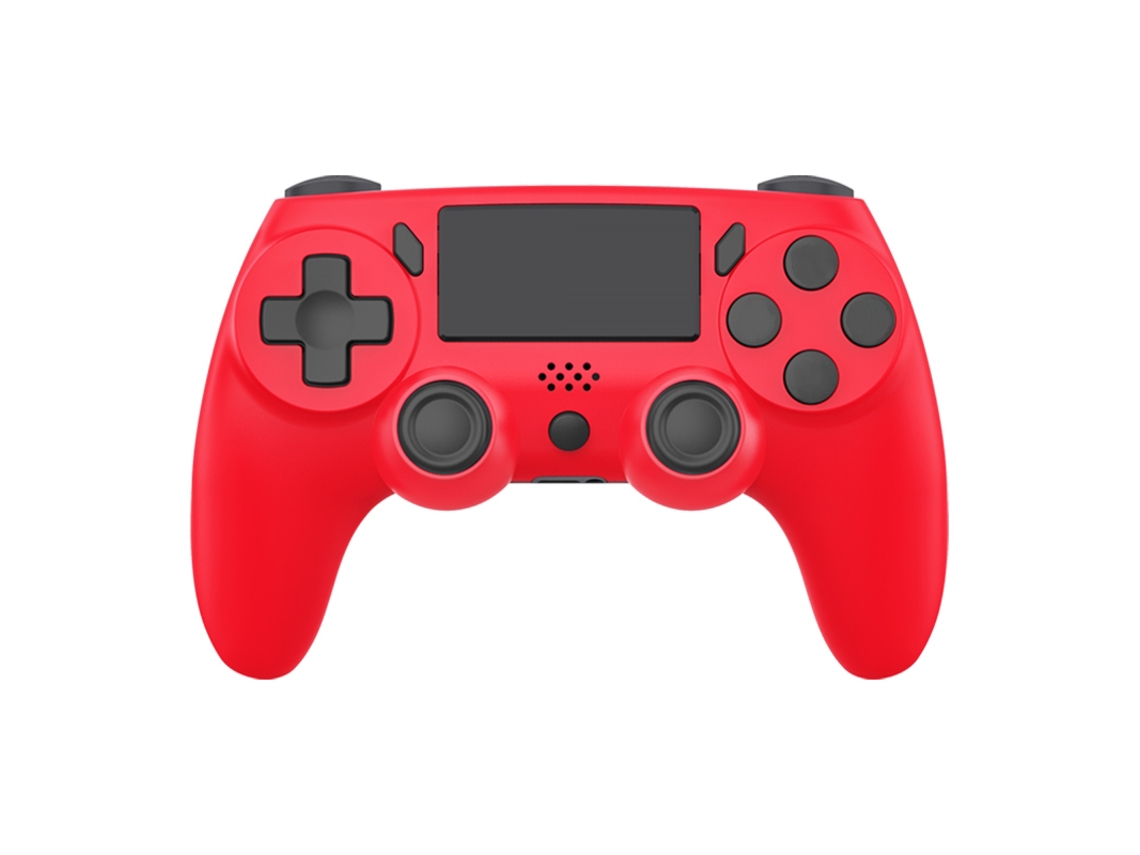 Controle de jogo MDUG sem fio com giroscópio de 6 eixos, sensível ao toque e vibração dupla (vermelho)
