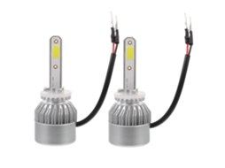 Lâmpadas LED automotivas 880/881, 36 W, 8000 lúmens, com intensidade alta e baixa.