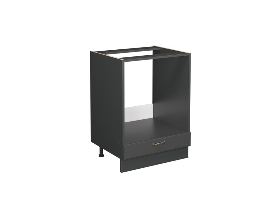 Móvel Para Forno Fame Line, 60cm, Pt Carvalho, Anthrazit Dourado Landhaus, Antracite, Vicco
