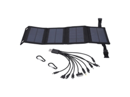 Painel Solar Portátil Dobrável De 10 W, Placa De Módulo De Energia Solar Para Viagens, Acampamento, Preto Olysi Shop