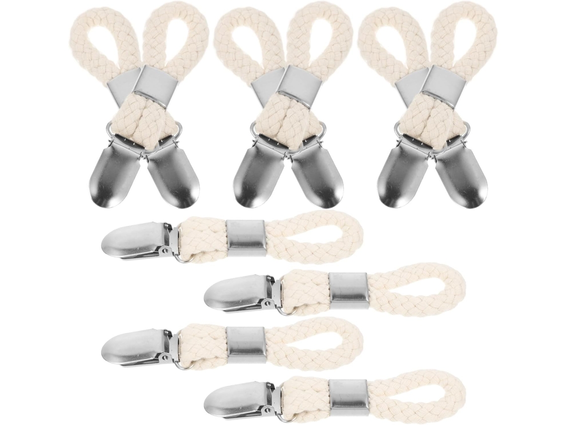 Conjunto De 10 Prendedores Toalha Metal Resistentes E Duráveis Para
