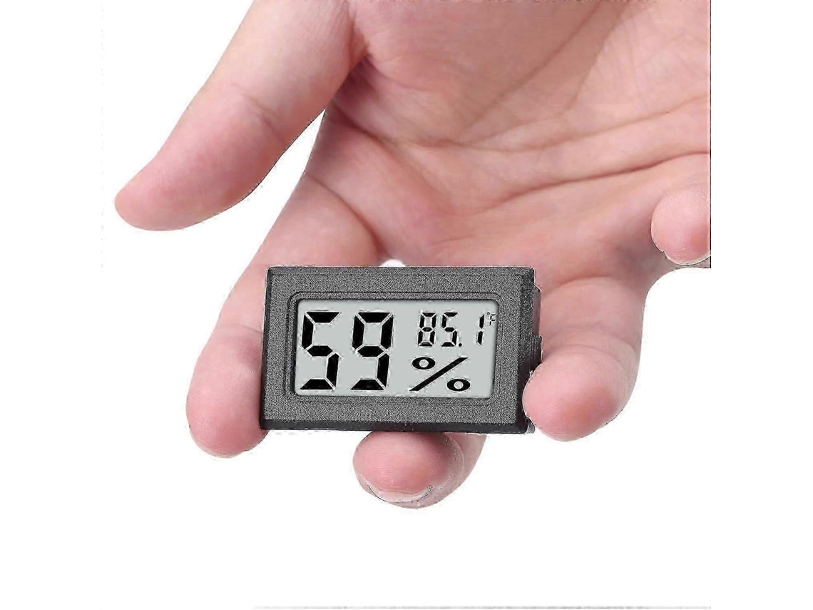 Mini Higrômetro E Termômetro Digital Para Monitoramento De Umidade Interna Com Sensor De Temperatura Em Fahrenheit ()