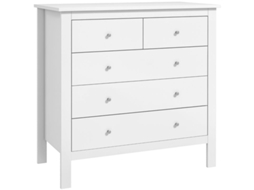Cómoda com 3 Gavetas, Branco, 79x39,5x80,5cm ZIWEI STORE
