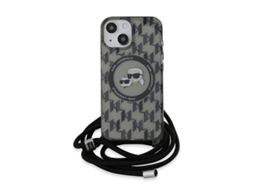 Capa para iPhone 15 KARL LAGERFELD Rígida Preto