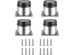 Pés Para Mesa E Móveis, 4 Peças, Em Metal, Ajustáveis, Para Mesas, Móveis