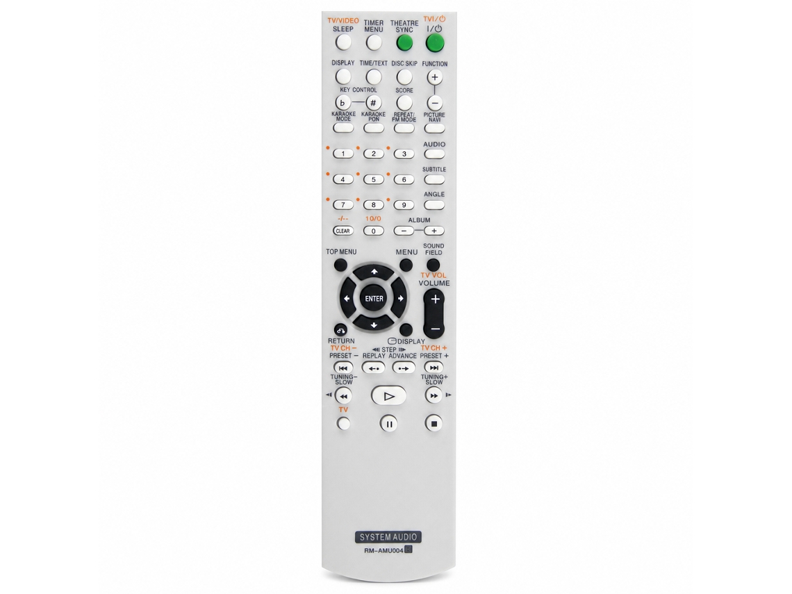 Comando Remoto Compatível Com Sistemas De Áudio E Cinema Em Casa Sony Rm-amu004_zhd