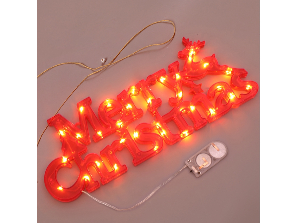 Laxiscreed Luzes De Natal Pisca-pisca Vermelha E Quente Branca Para Decoração De Letras E Guirlanda
