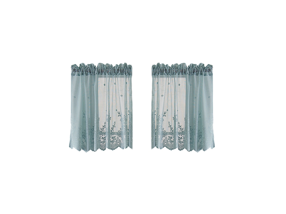 Cortina de Cozinha Pequena Azul LAXISCREED