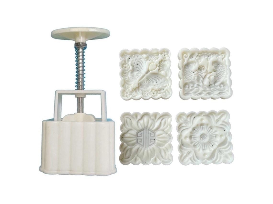 Conjunto De Moldes Para Bolos Da Lua Em Formato De Flores, Ideais Para Preparar Bolos Da Lua Artesanais Em Festivais. Perfeito Para Decorar Doces E So