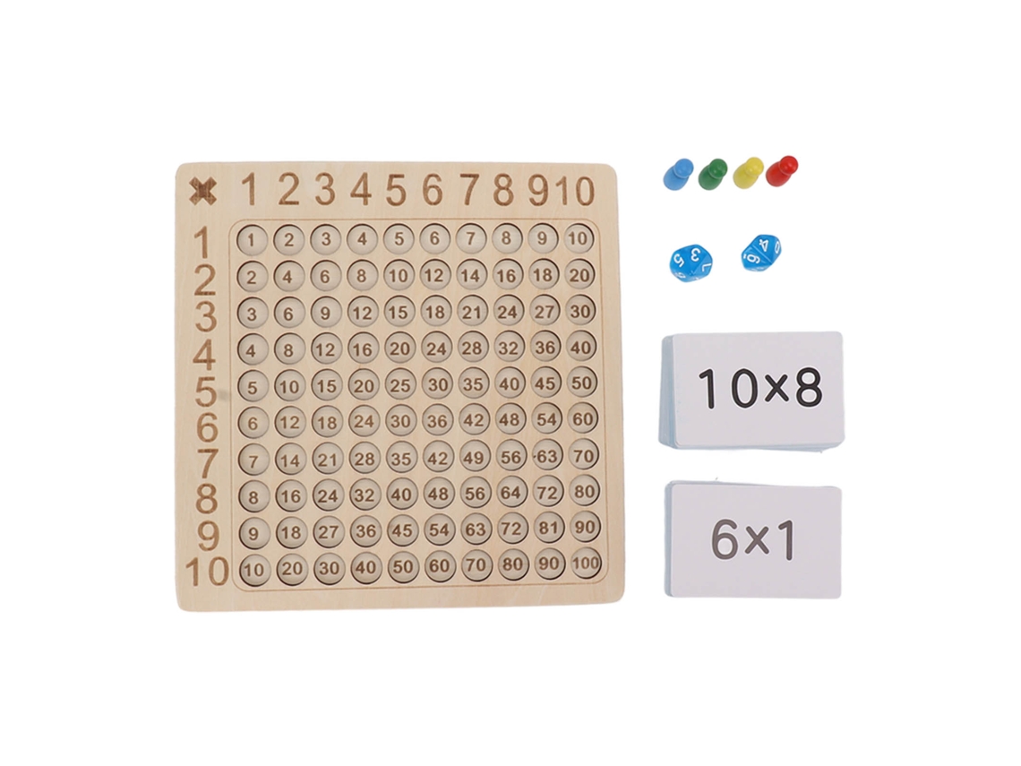 Mali jogo de Tabuleiro de Multiplicação em Mogno para Crianças Brinquedo Educativo Infantil de Ensino Pré escolar