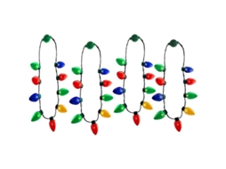 Colar De Luzes Led Natalino Com 9 Lâmpadas Multicoloridas E 6 Modos De Iluminação