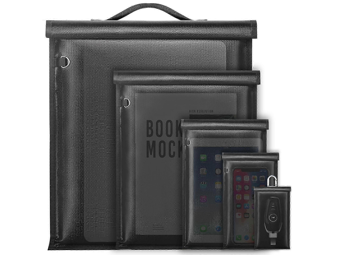 Conjunto De 5 Bolsas Faraday, Bolsa Grande Com Proteção Para Laptop E Celular (fmy)-aquaforge