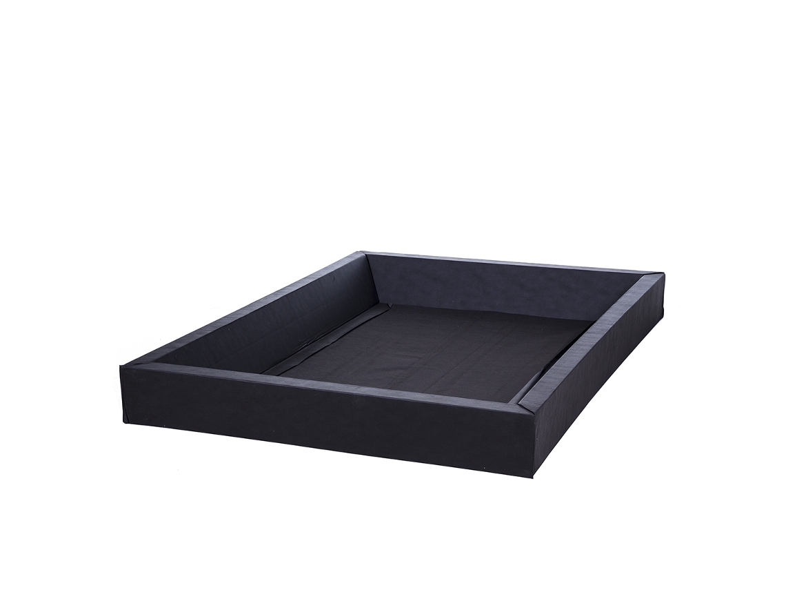 Bastidor De Espuma Para Cama De Agua Beliani Simple De Espuma Negro 140x200x20