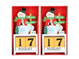 Laxiscreed Calendário De Advento De Madeira Para Contagem De Dias De Natal E Presentes Festivos