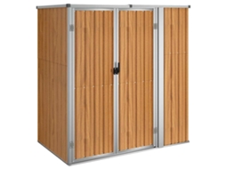 Abrigo Para Ferramentas Vidaxl Marrom Aço (161 X 89 X 161 Cm )